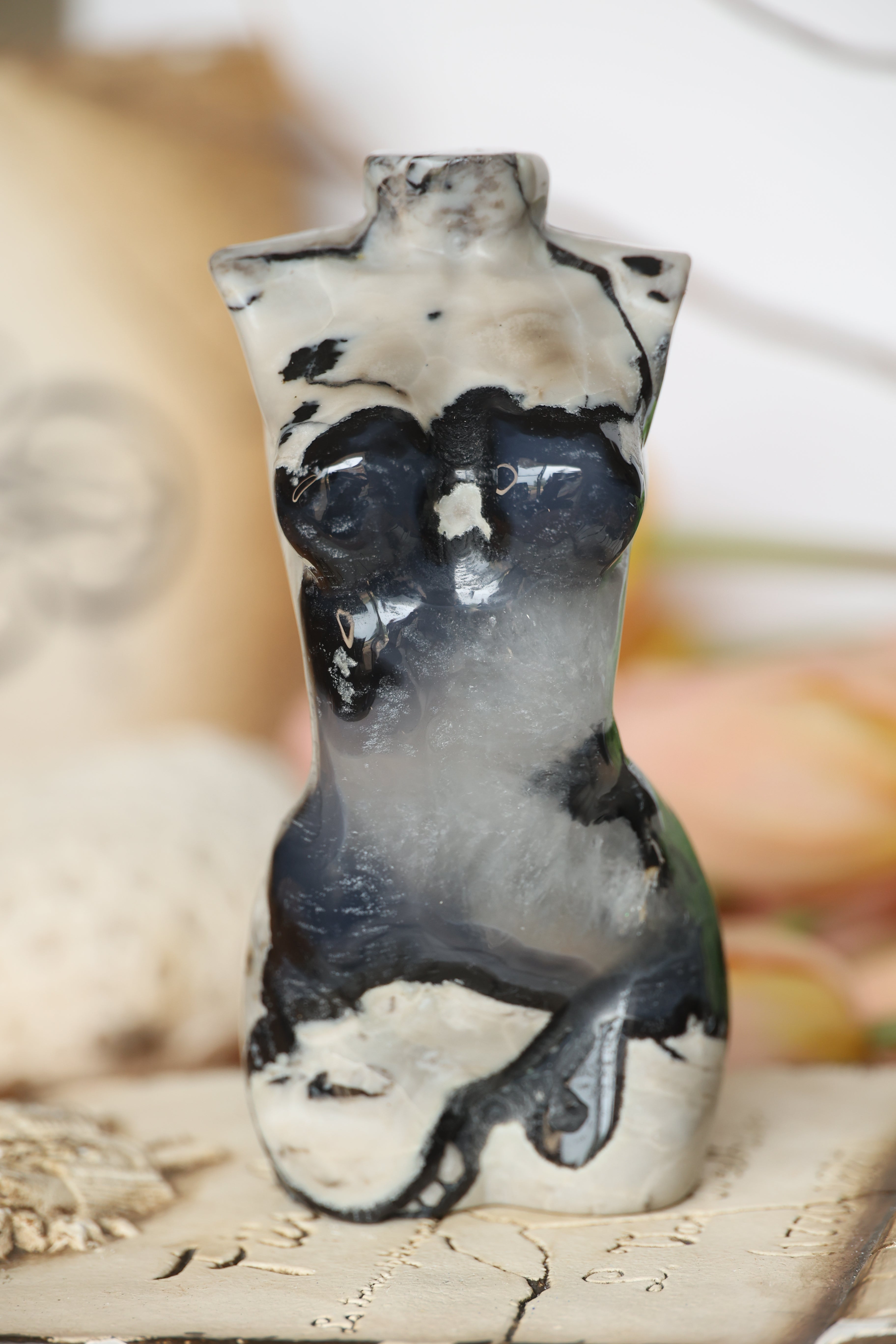Volcano Agate Abstract Figure