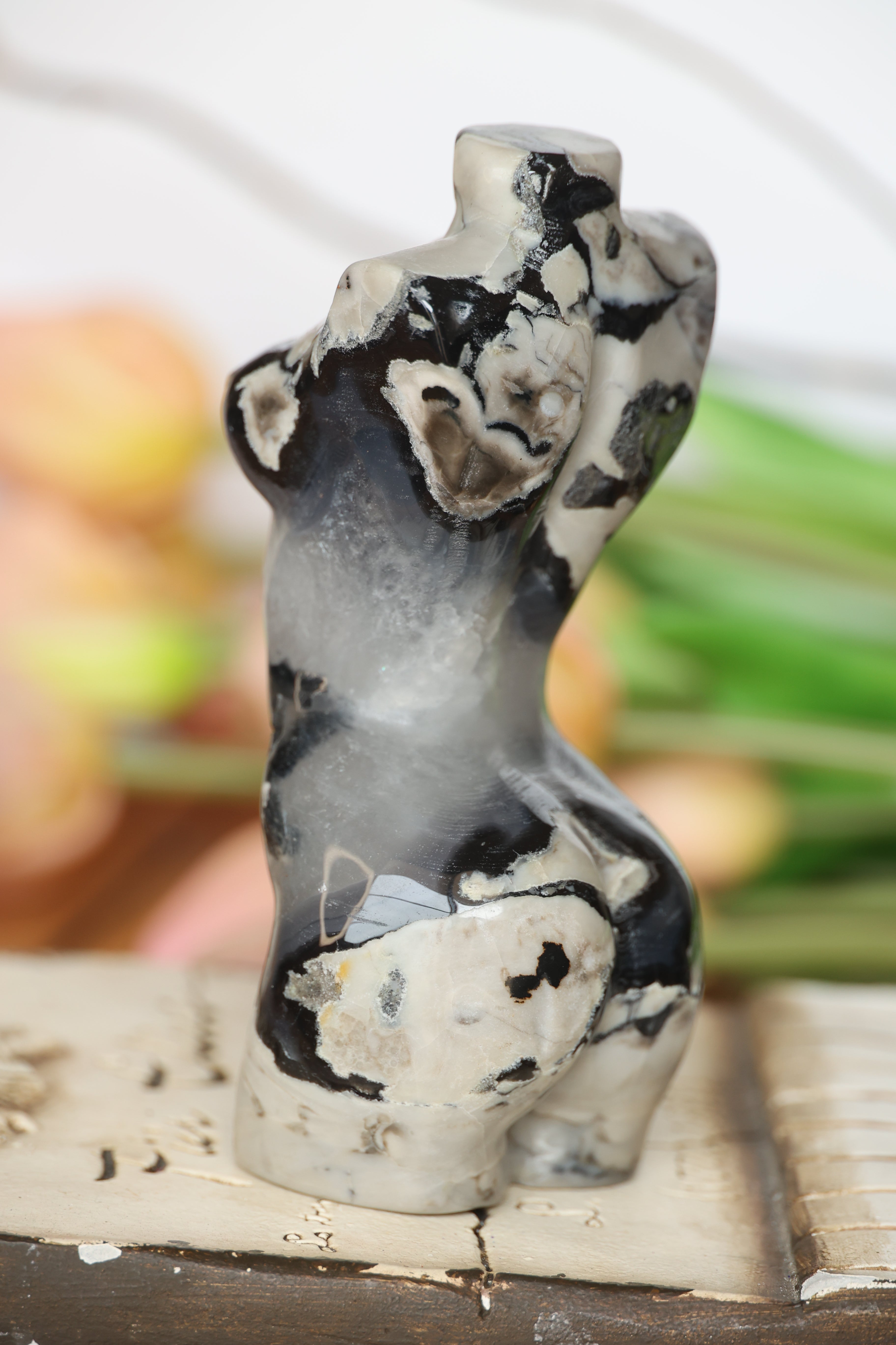 Volcano Agate Abstract Figure