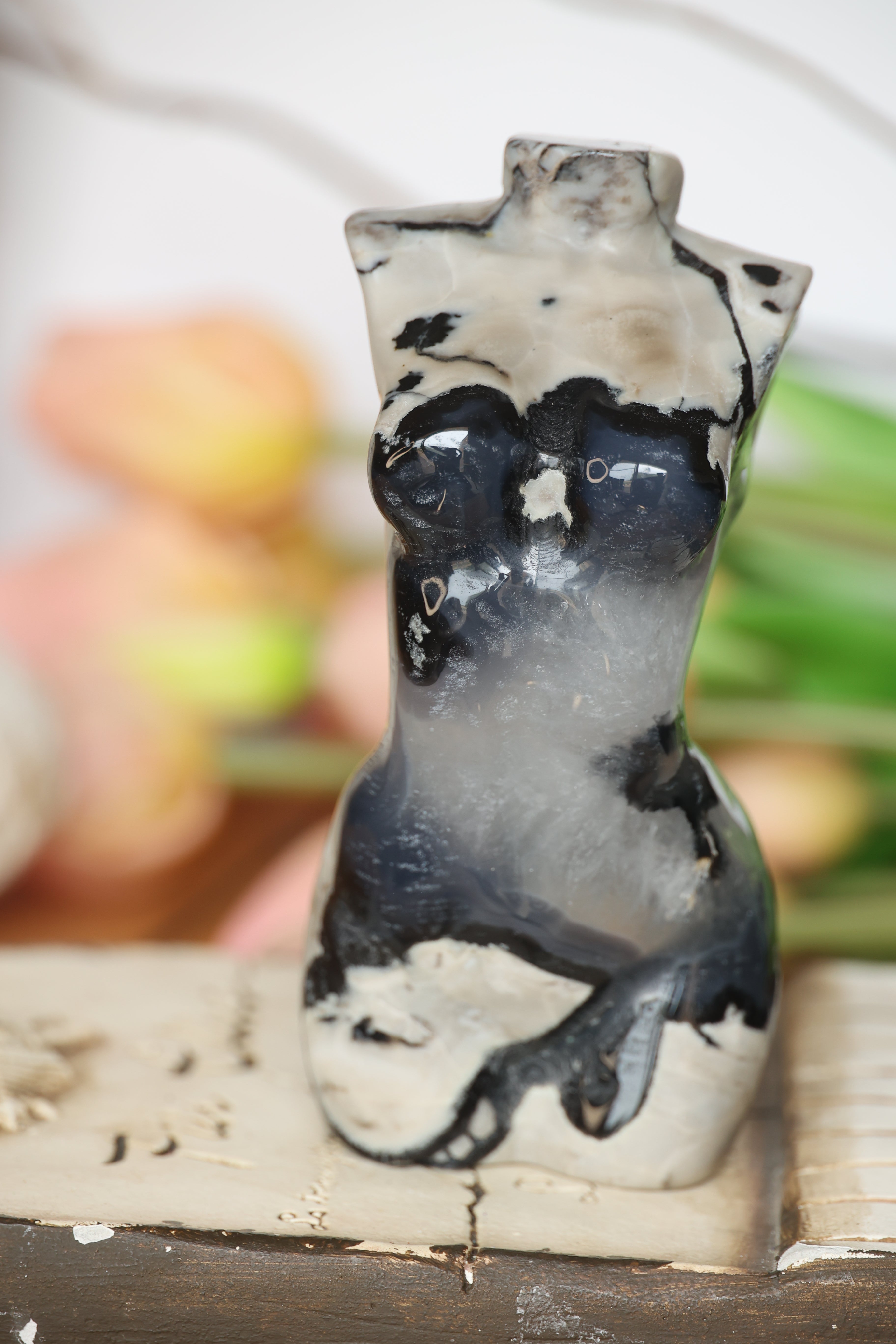 Volcano Agate Abstract Figure