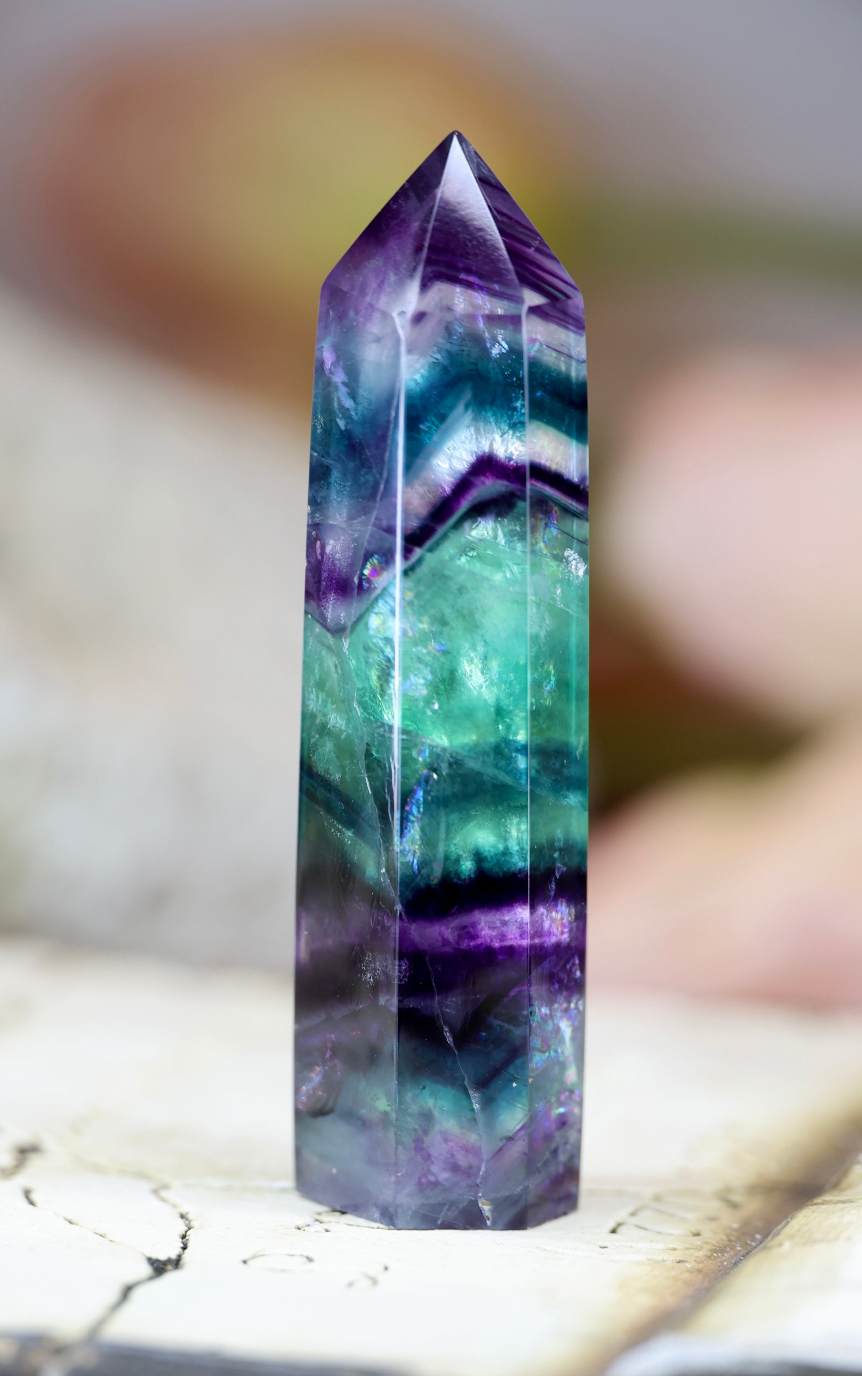 Rainbow Fluorite Tower