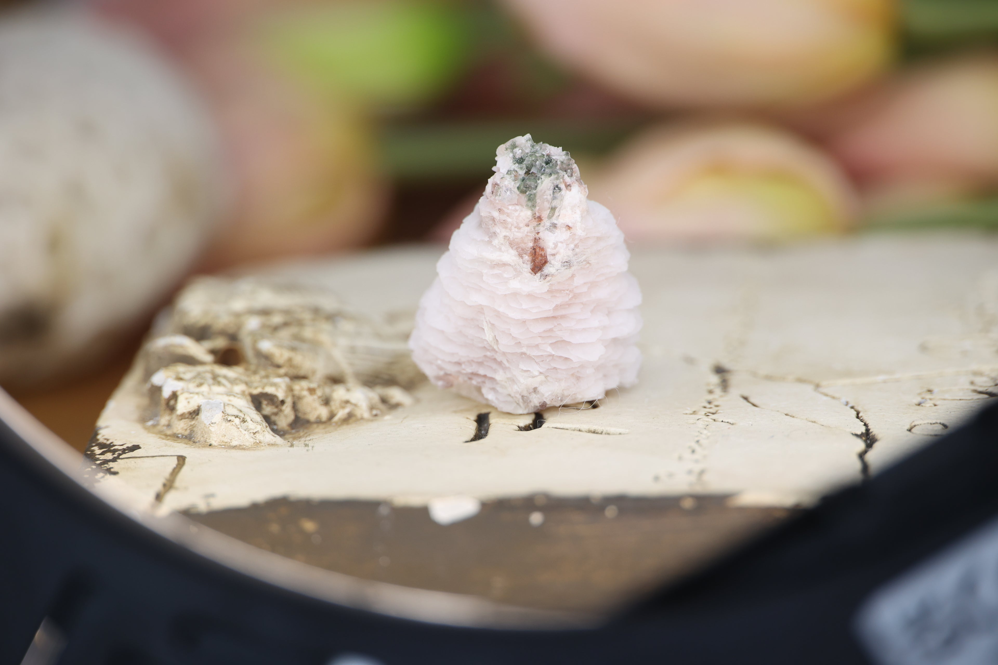 Pink UV Reactive Calcite Cluster
