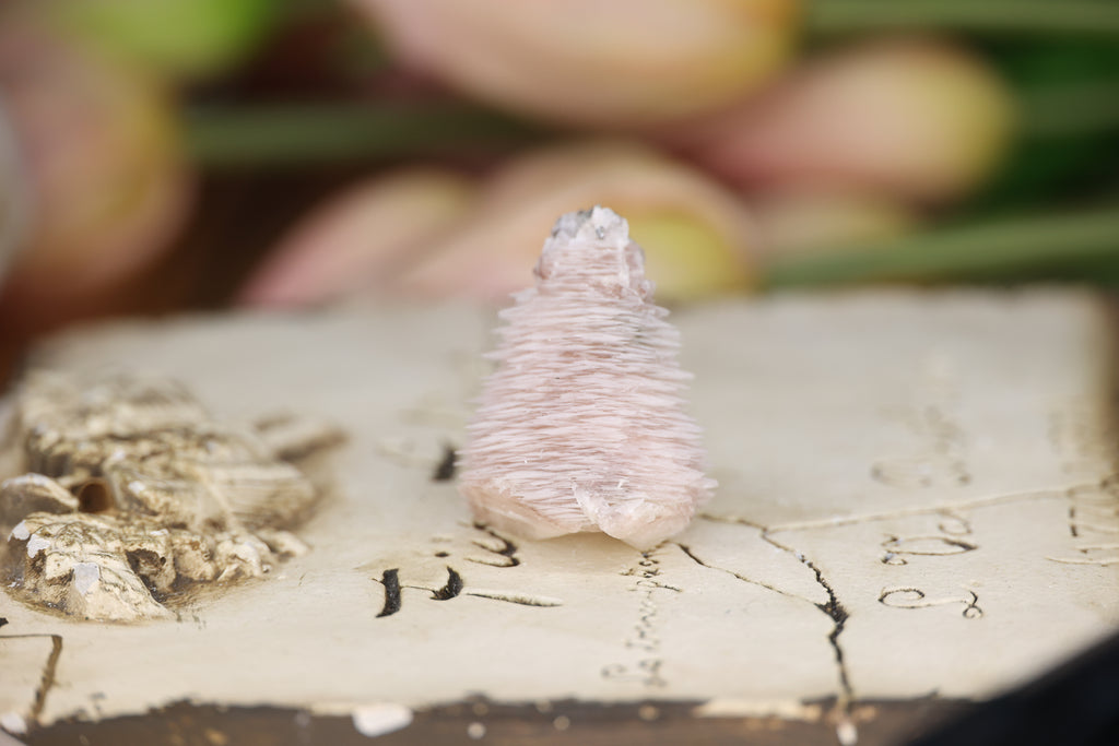 Pink UV Reactive Calcite Cluster