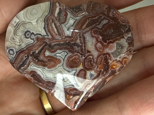 Crazy Lace Agate Hearts