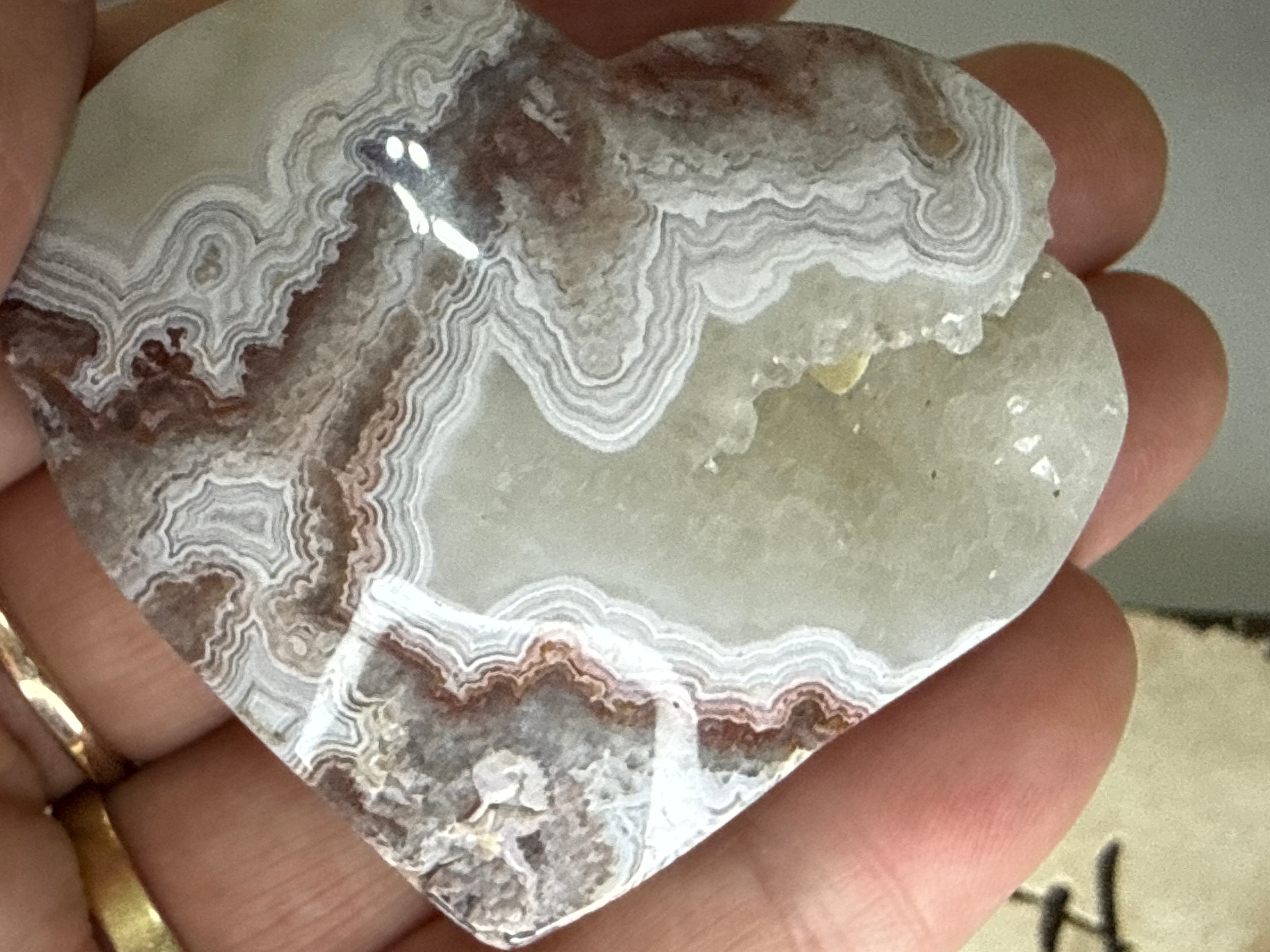 Crazy Lace Agate Hearts