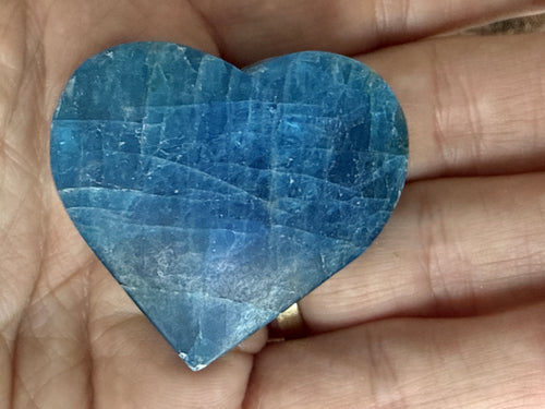 Blue Apatite Heart