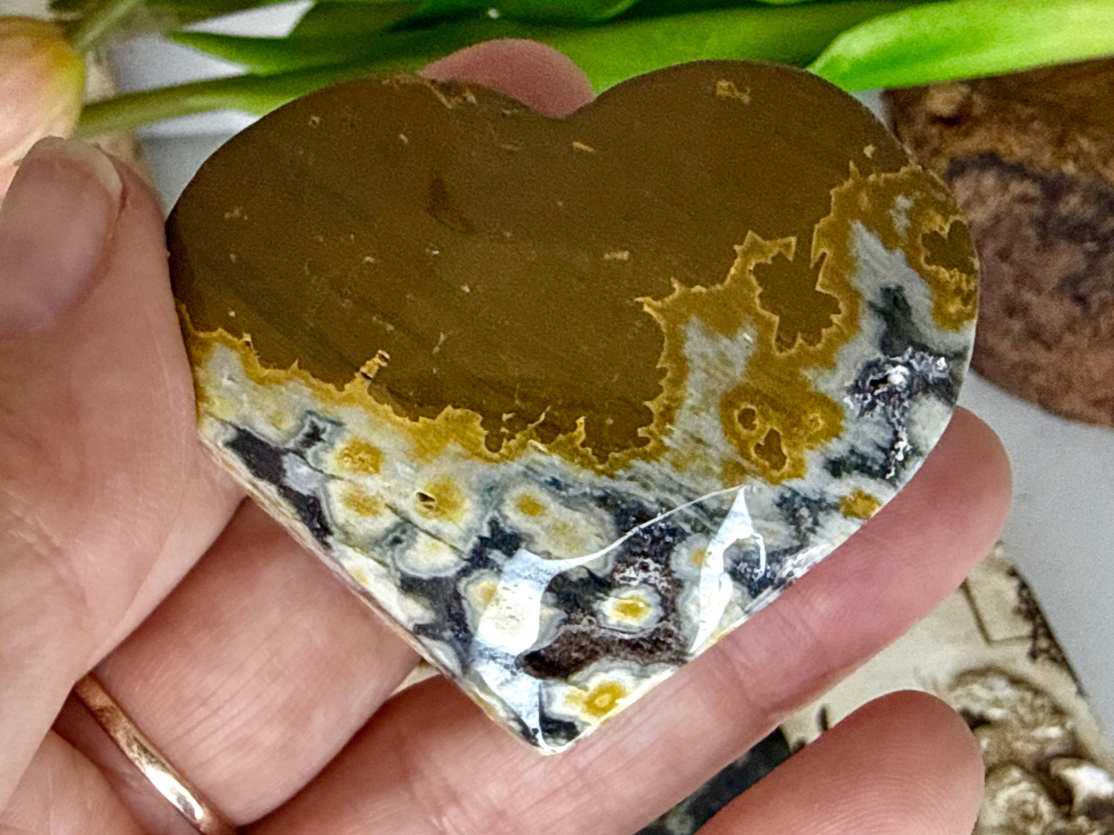 Ocean Jasper Hearts