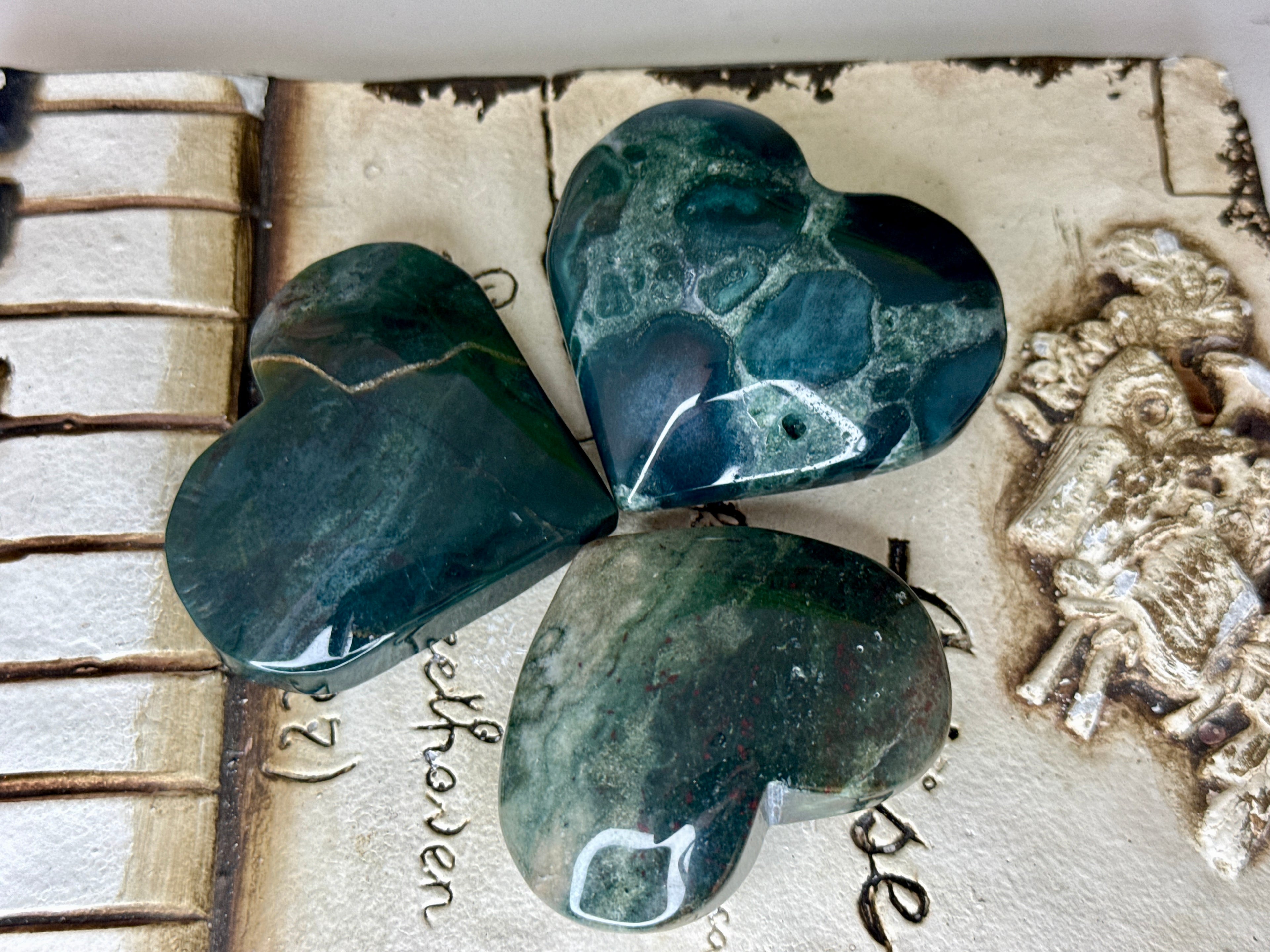 Ocean Jasper Hearts