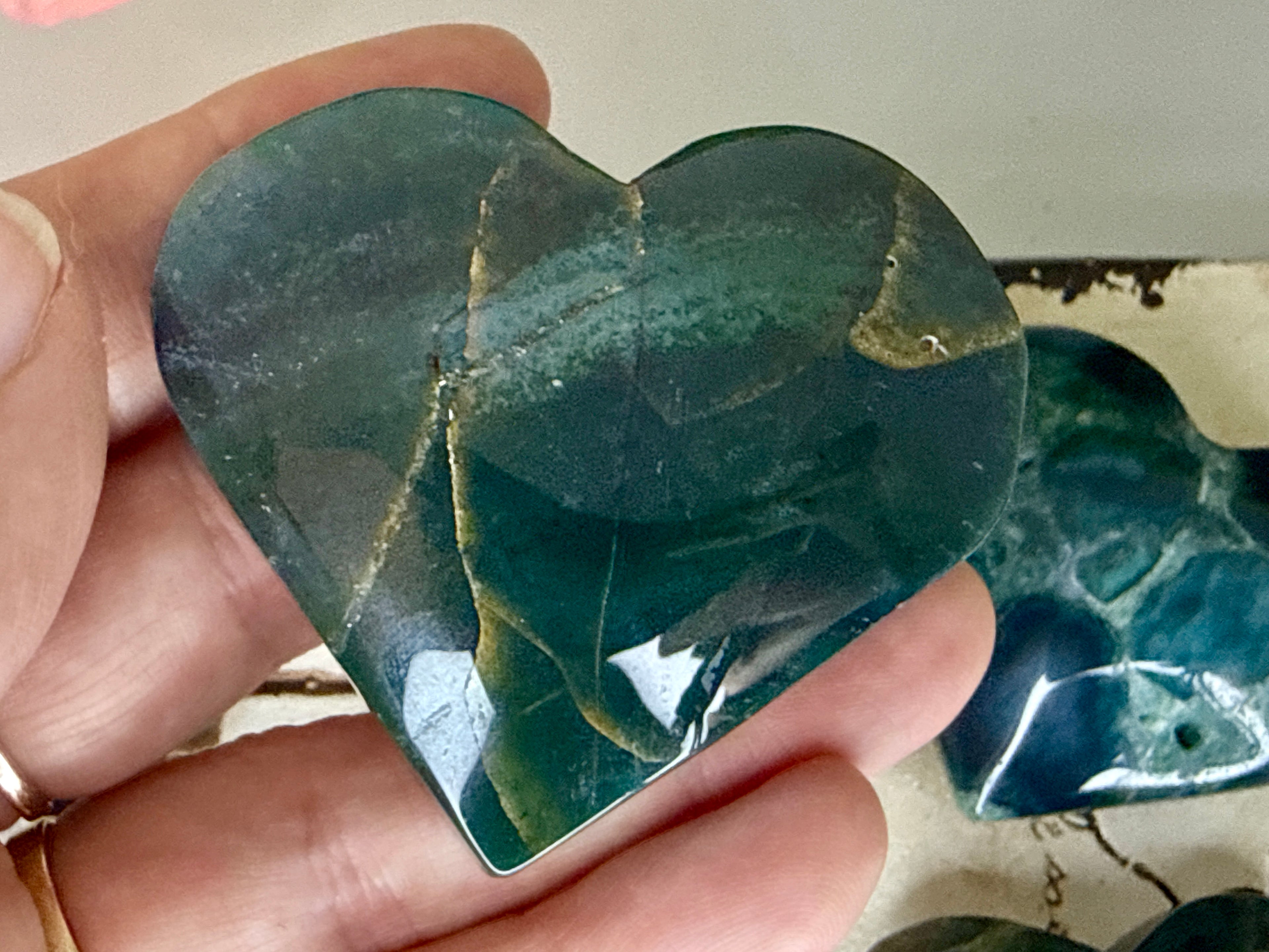 Ocean Jasper Hearts