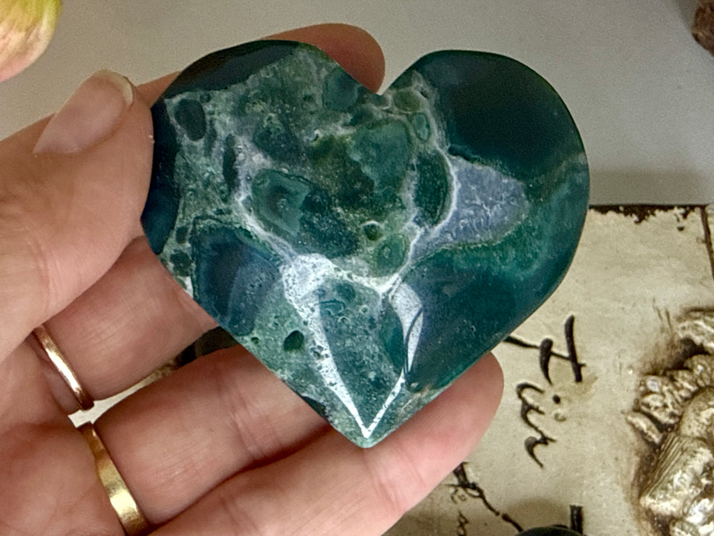 Ocean Jasper Hearts