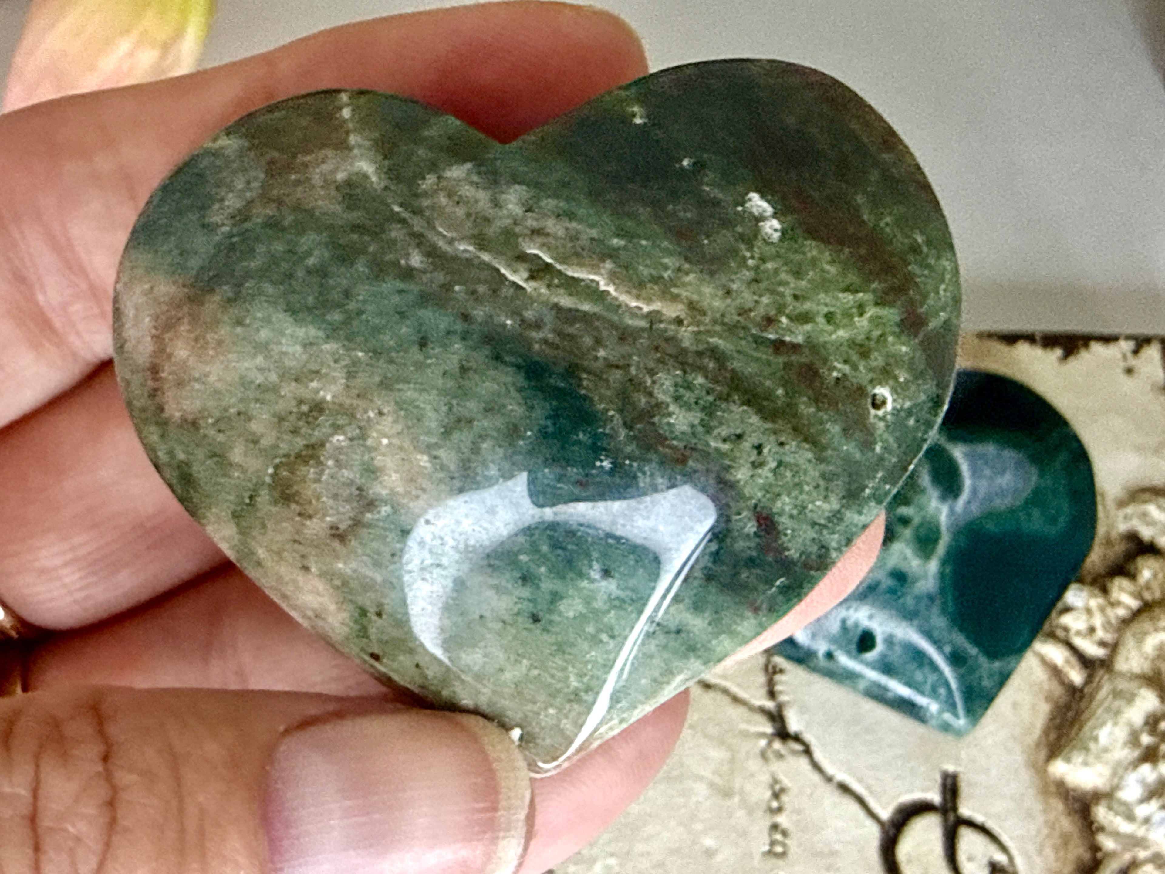 Ocean Jasper Hearts