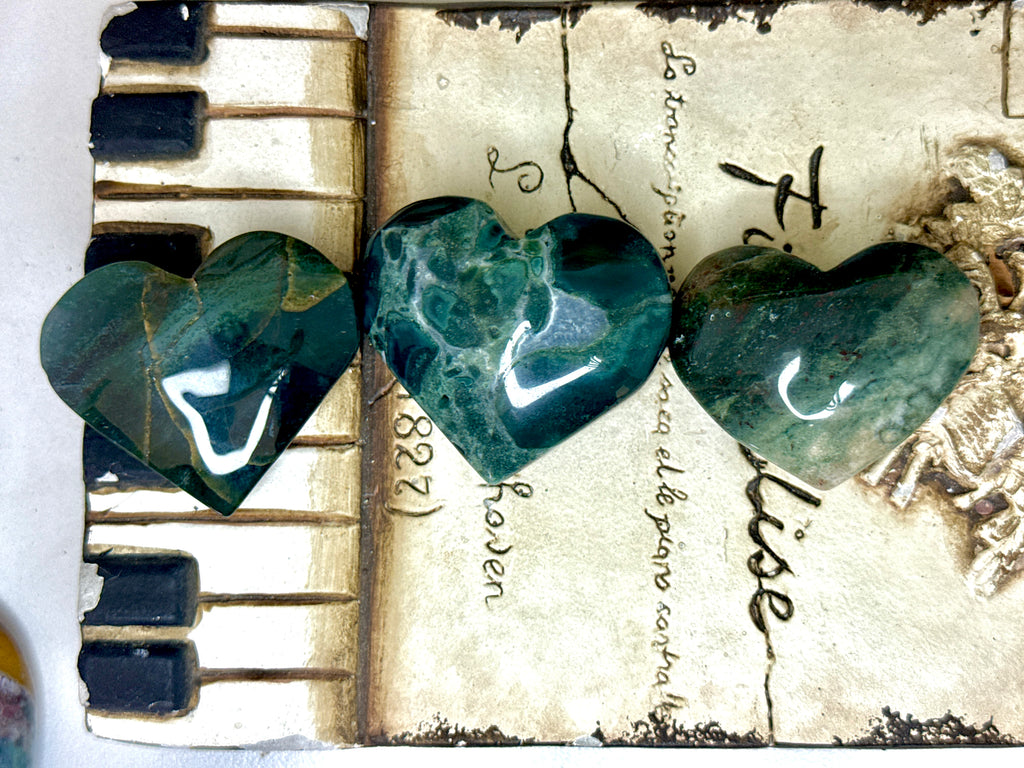 Ocean Jasper Hearts