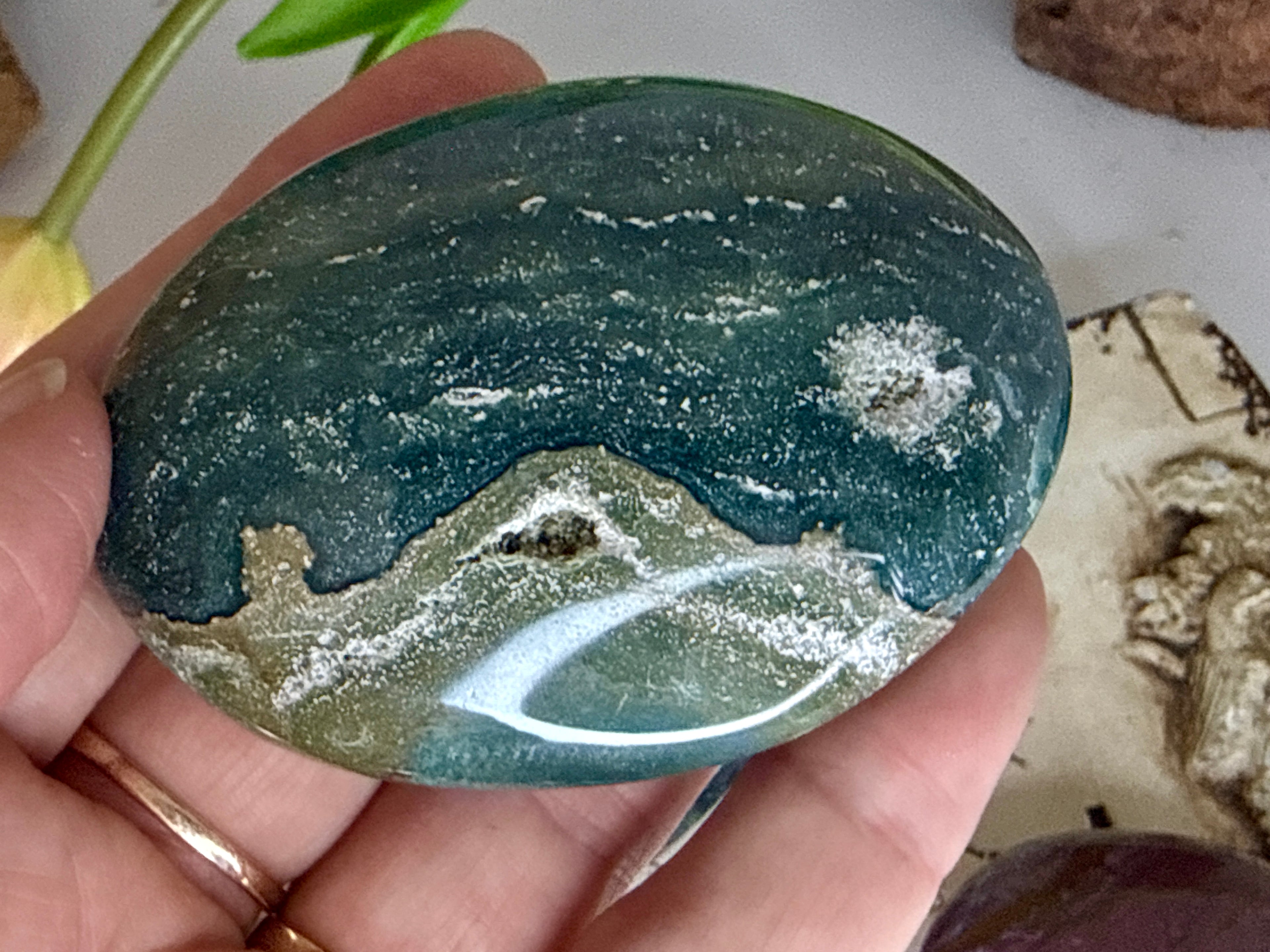 Ocean Jasper Palm Stones