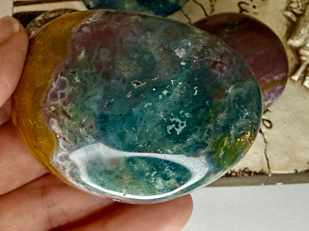 Ocean Jasper Palm Stones