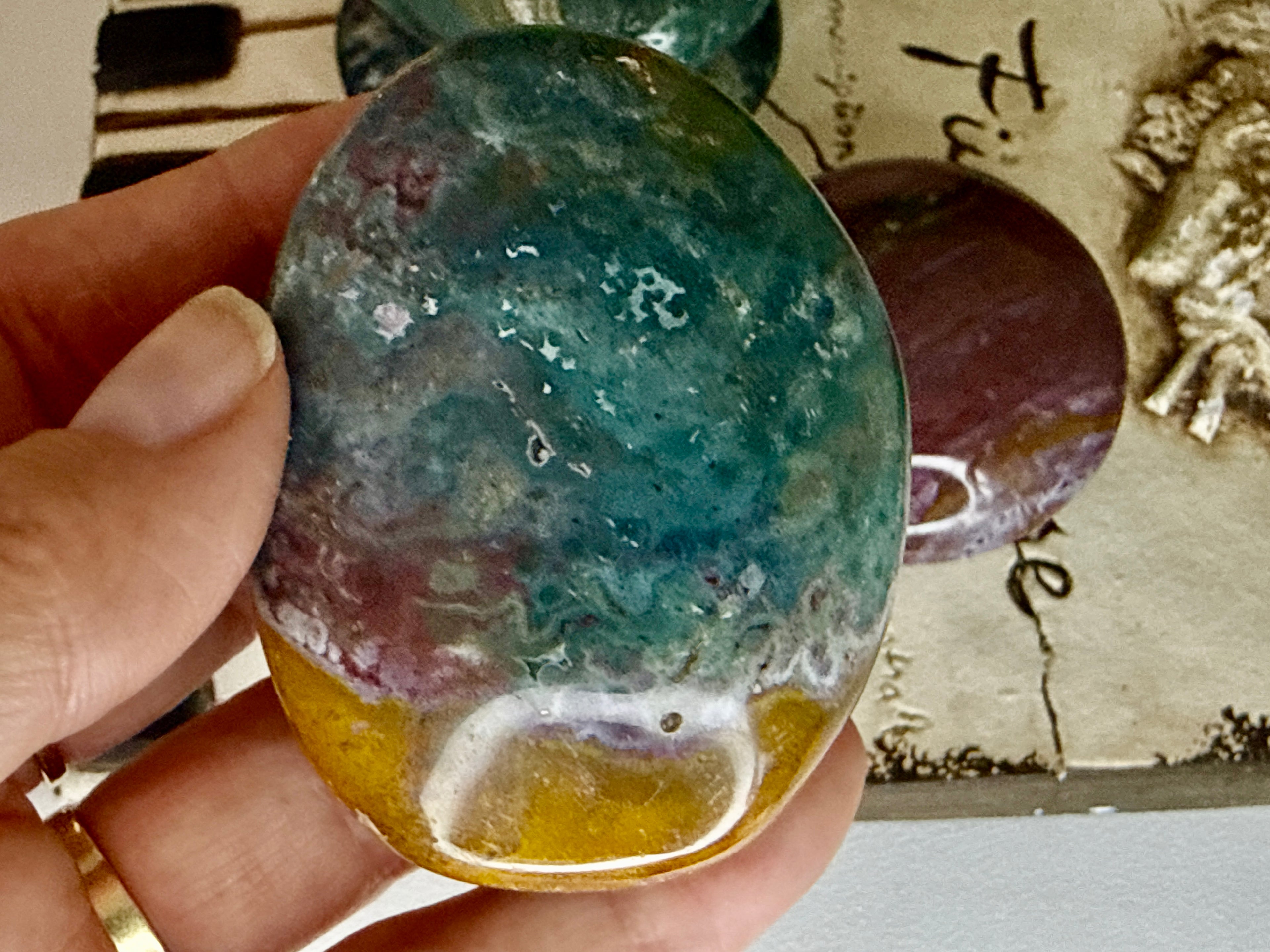Ocean Jasper Palm Stones