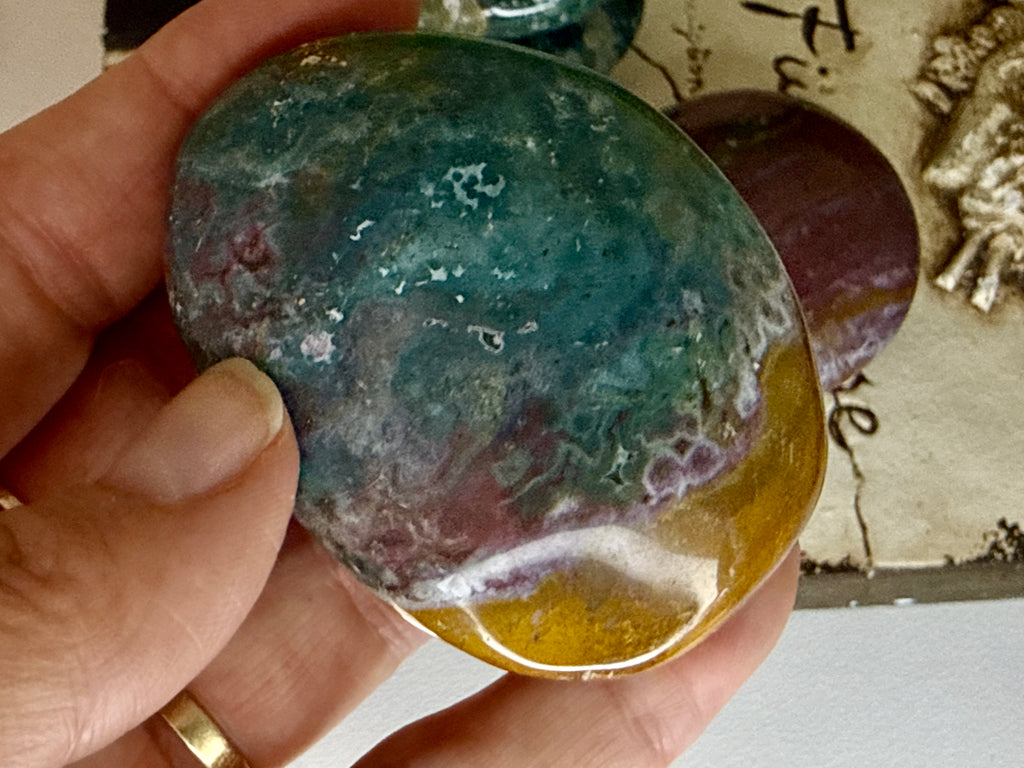 Ocean Jasper Palm Stones