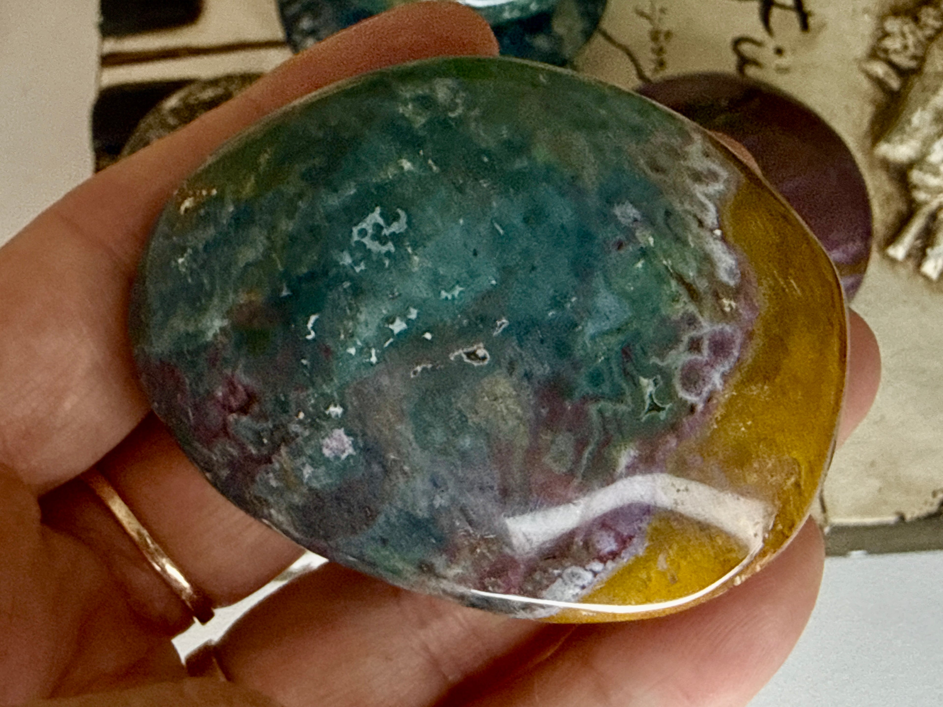Ocean Jasper Palm Stones