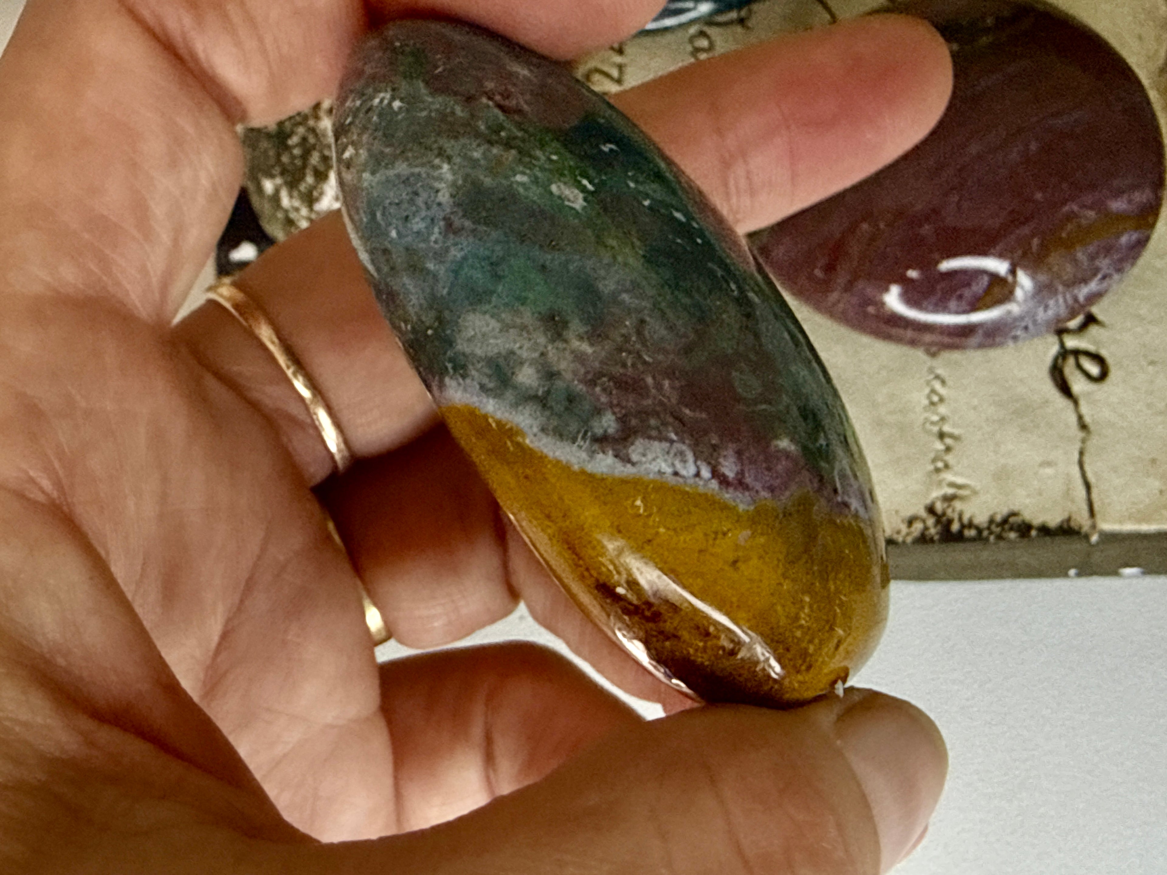 Ocean Jasper Palm Stones