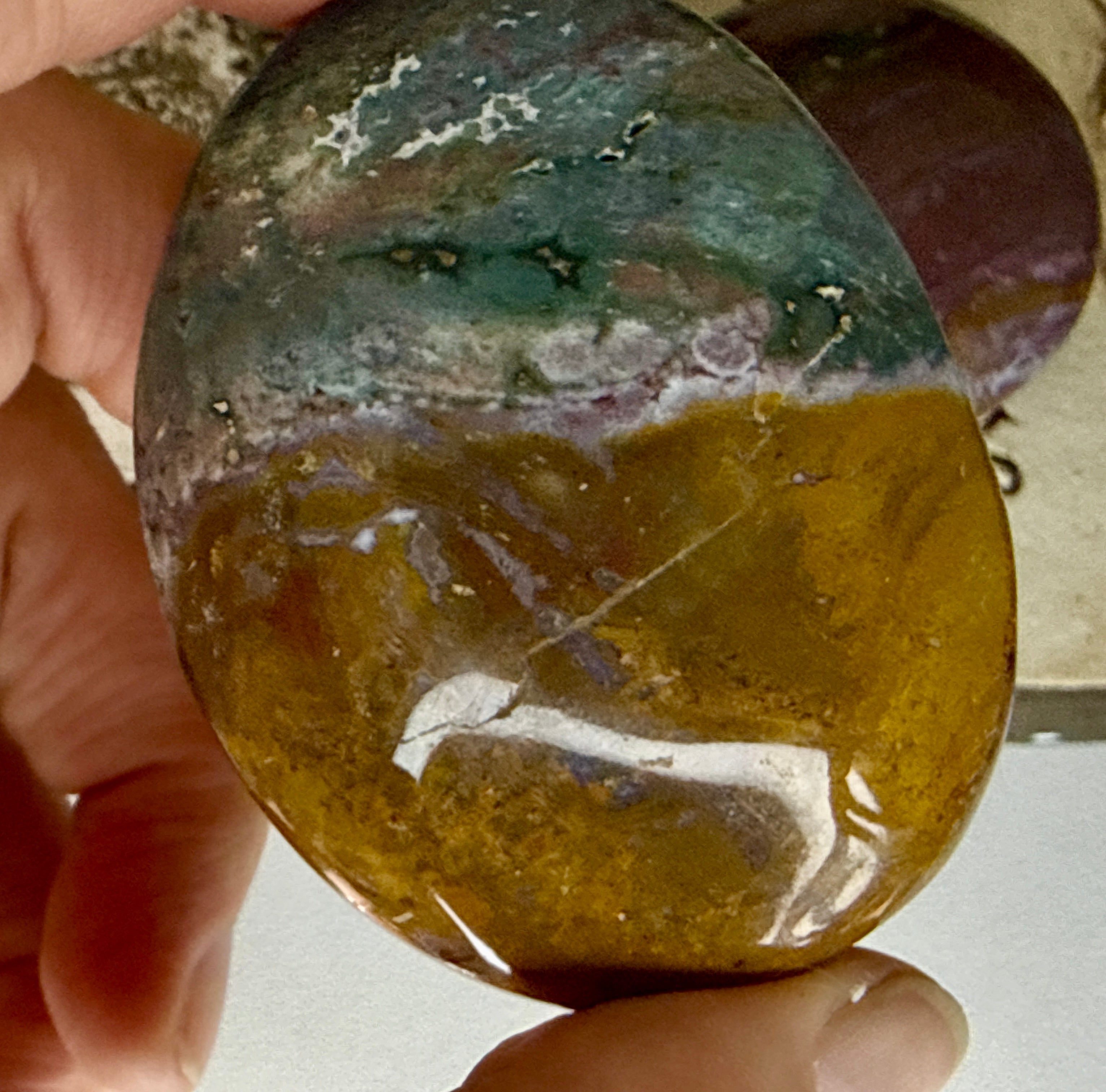 Ocean Jasper Palm Stones