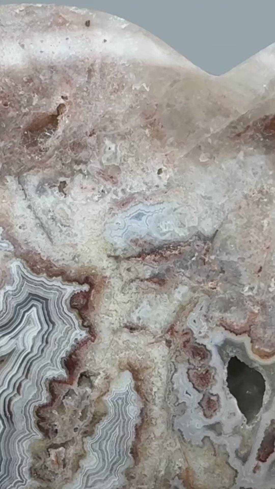Mexican Crazy Lace Agate Heart